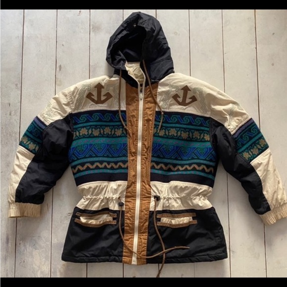 BRAETAN Vintage Womens Native American Embroidered Coat size Small - Picture 4 of 8